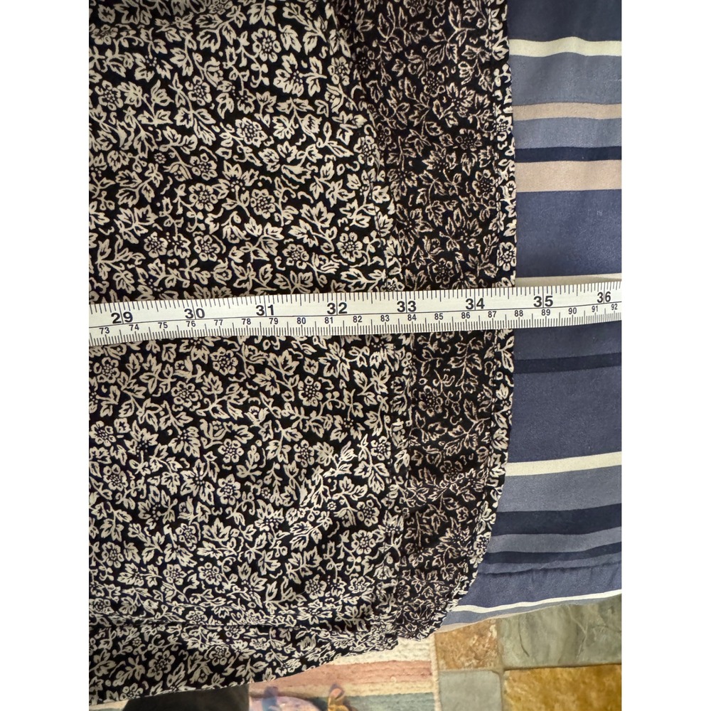 Madewell Women‎ Floral Print V Neck Short Sleeve Midi Dress Size 14 - Picture 11 of 11